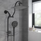 Hibbent Shop TODALER TDLDS040910MB All Metal 10 In High Pressure Rainfall Shower Head Combo with Handheld Sprayer TODALER TDLDS040910MB All Metal 10 In High Pressure Rainfall Shower Head Combo with Handheld Sprayer