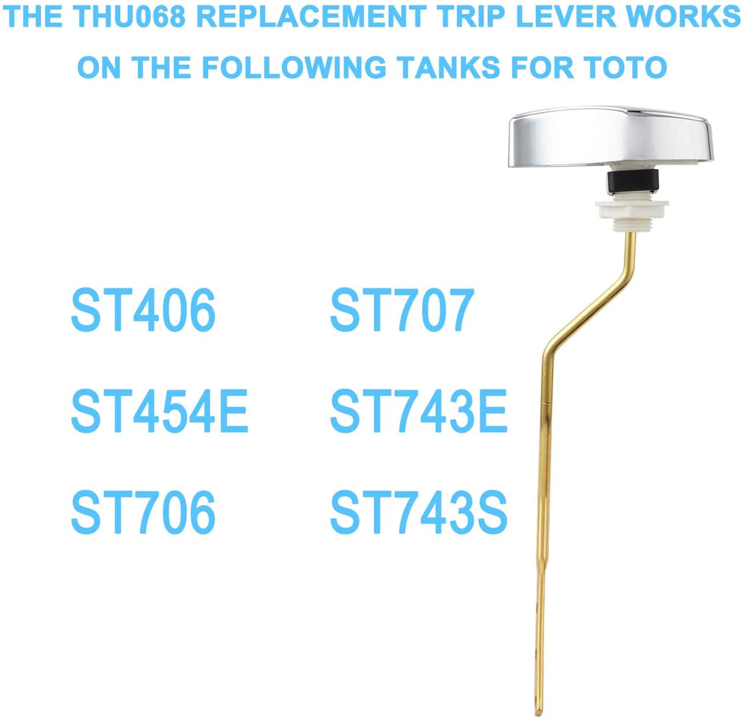 TOTO THU068#12 Trip Lever For St743S, Sedona Beige11.9 x 3 x 1.7 inches -  Toilet Tank Levers 