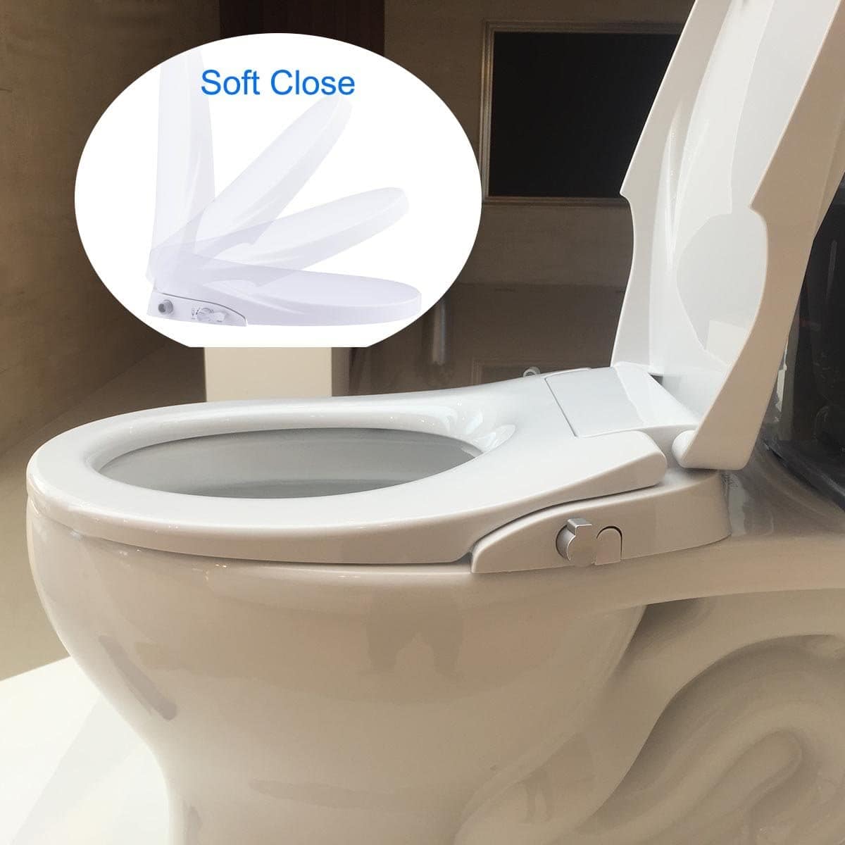 Hibbent Bidet Seat Hibbent Bidet Toilet Seat Non-Electric Bidet Toilet Attachments with Dual Nozzles - SC206/208