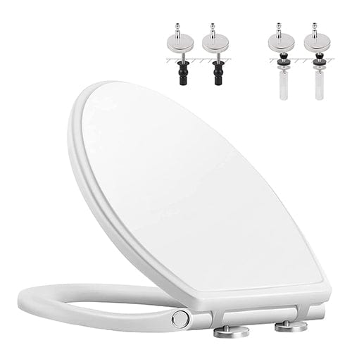 Hibbent Toilet Seat Cover Premium One Click Quick Release X 2 Sets Of